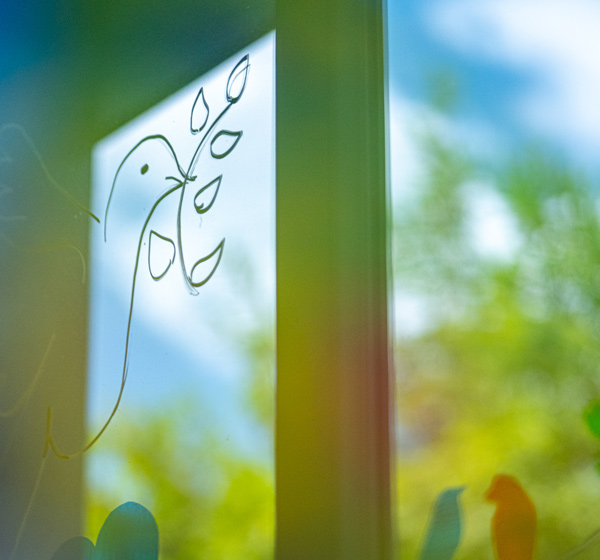 Aufnahmebuch des Kinderhauses mit kalligrafischem Schriftzug „Mit Gott!“